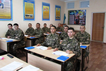 Фотография к новости: Военно-научный взвод впервые укомплектован в ВС Казахстана