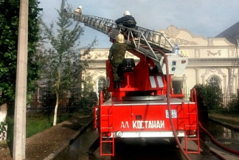  Крупный пожар произошёл в одном из ресторанов Костаная