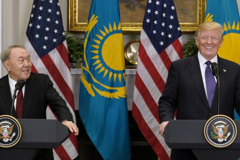 Фотография к новости: Трамп поздравил Назарбаева с днём рождения