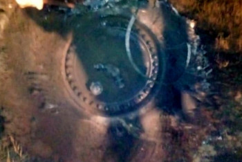 Неопознанный светящийся шар упал в степи ЗКО