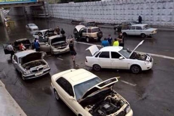 Фотография к новости: Частный сектор и дороги затопило в Семее