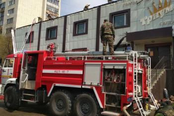 Фотография к новости: Стала известна причина пожара в кокшетауском торговом доме  