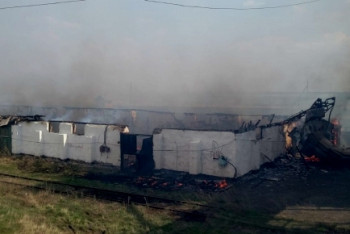 Склады для хранения зерна горели в Жамбылском районе СКО