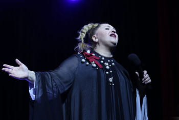 Фотография к новости: Грузинская джазовая певица провела благотворительные концерты в Казахстане