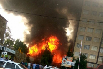 Кафе "Гараж" сгорело в Шымкенте