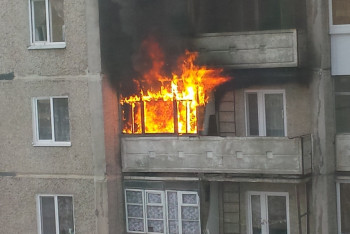 Фотография к новости: Пожар в жилом доме Актобе: есть пострадавшие 