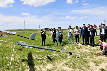 Фотография к новости: "Казпочта" тестирует новую модель дронов