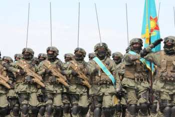 Фотография к новости: Подготовку к боевому параду начали казахстанские военнослужащие 