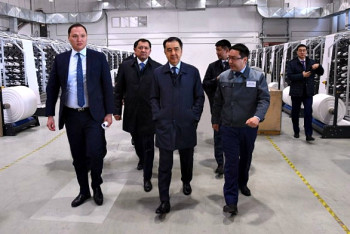 Фотография к новости: Национальный индустриальный нефтехимический технопарк посетил Сагинтаев в Атырау