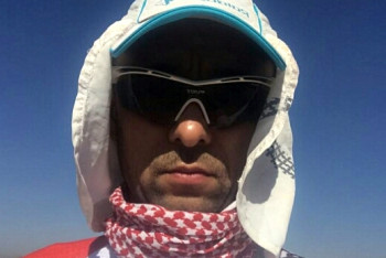 Фотография к новости: Бизнесмен из Кокшетау отправился в "песчаный марафон" по Сахаре