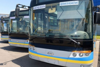 Фотография к новости: В Атырау закупили 20 новых автобусов