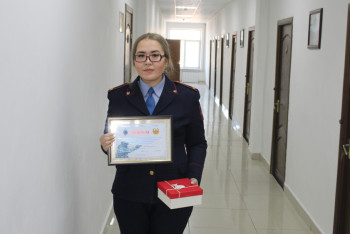 Женщина оказалась лучшим стрелком среди полицейских Кызылординской области 