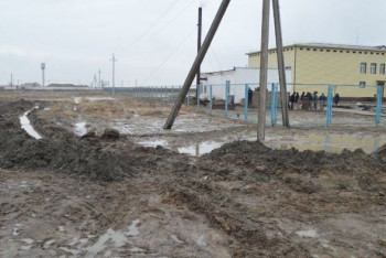 Талыми водами затопило школу в Кызылординской области 