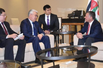 Фотография к новости: Король Иордании и Атамкулов обсудили сотрудничество в космической сфере между странами