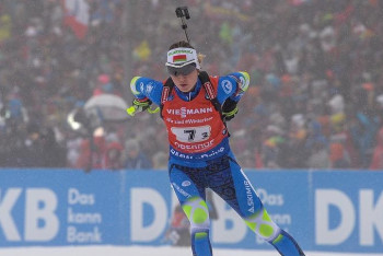 Фотография к новости: Уроженка Казахстана завоевала золото ОИ-2018 в составе сборной Беларуси 