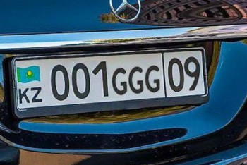 Фотография к новости: Новые латинские буквы появились на автономерах в Казахстане 