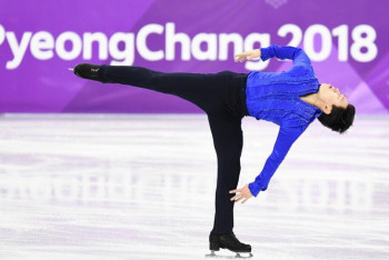 Фотография к новости: Денис Тен выступил в короткой программе на Олимпиаде-2018