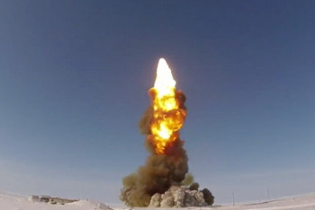 Фотография к новости: Испытательный пуск ракеты российской системы ПРО провели в Сары-Шагане 