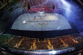 Фотография к новости: Церемония открытия Олимпийских игр началась в Пхёнчхане