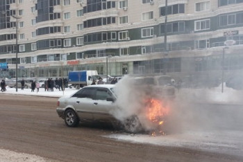 Фотография к новости: Семь авто сгорели в Астане с начала лютых морозов