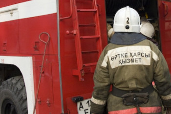 На рынке Алматы произошел пожар