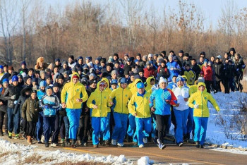 Фотография к новости: Аким ЗКО пробежал кросс в поддержку олимпийцев