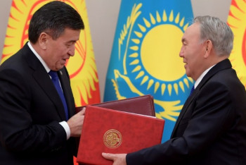 Фотография к новости: Договор о демаркации казахстанско-кыргызской госграницы подписали в Астане