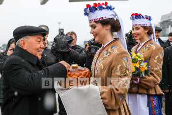 Фотография к новости: Нурсултан Назарбаев прибыл в Минск