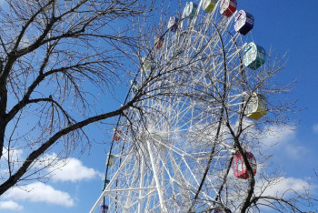 Фотография к новости: В Рудном колесо обозрения с вертящейся кабинкой проверят специалисты