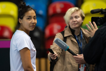 Фоторепортаж. Как казахстанки готовятся к матчам Кубка Федерации по теннису в Лондоне