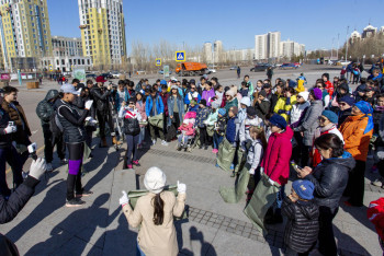 Фотография к новости: В Нур-Султане впервые провели плоггинг