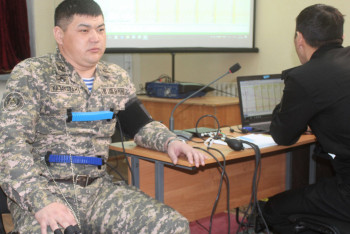 Фотография к новости: Военослужащих Казахстана проверили на "детекторе лжи"