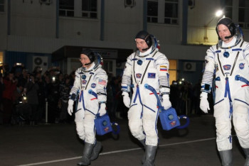 Фотография к новости: Очередной экипаж прибыл на МКС 