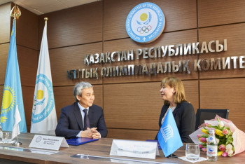 Фотография к новости: НОК РК и ЮНЕСКО договорились о сотрудничестве 