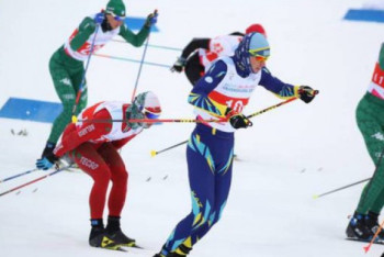 Фотография к новости: "Серебро" завоевали казахстанские лыжники  в эстафетной гонке на Универсиаде