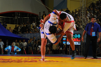 Фотография к новости: Кайрат Нуртас и Артур Толепов поборются в турнире по қазақ күресі 