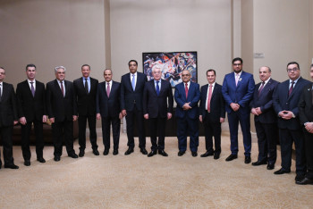 Фотография к новости: Министр иностранных дел РК обсудил планы сотрудничества с послами арабских стран