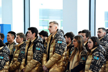 Фотография к новости: Студенческая сборная Казахстана отправилась на Универсиаду