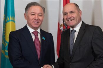 Фотография к новости: Нигматулин встретился с председателем Национального совета Парламента Австрии Соботкой