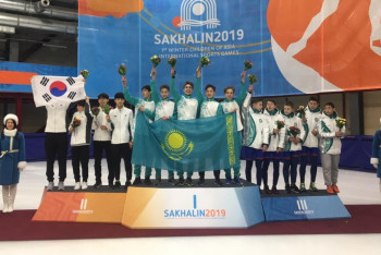 Фотография к новости: Шорт-трекисты Казахстана завоевали золото на международных играх "Дети Азии"