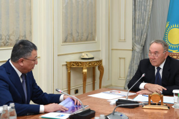 Фотография к новости: Глава государства принял акима Туркестанской области 