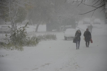 Фотография к новости: Из-за сильной метели жителей Астаны призывают не выходить на улицу
