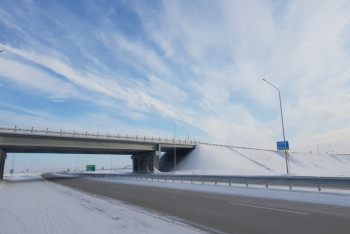 Фотография к новости: Завершена реконструкция участка автотрассы Астана - Шидерты