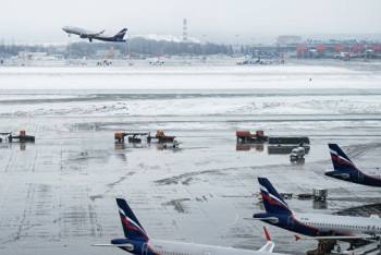 Фотография к новости: Прибывший из Астаны самолет "Аэрофлота", выкатился за пределы посадочной полосы в Шереметьево
