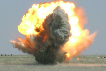 Фотография к новости: На учебных полигонах Казахстана провели взрывы 