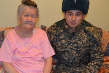 Гвардеец спас жизнь пенсионеру в Степногорске