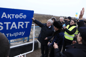 Фотография к новости: Началась реконструкция автотрассы Актобе – Атырау