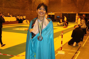 Казахстанская спортсменка стала призером турнира по джиу-джитсу в Шотландии