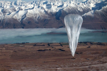 Фотография к новости: Google запустил воздушные шары с доступом в интернет