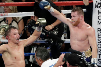 Фотография к новости: Геннадий Головкин и Сауль Альварес завершили бой вничью